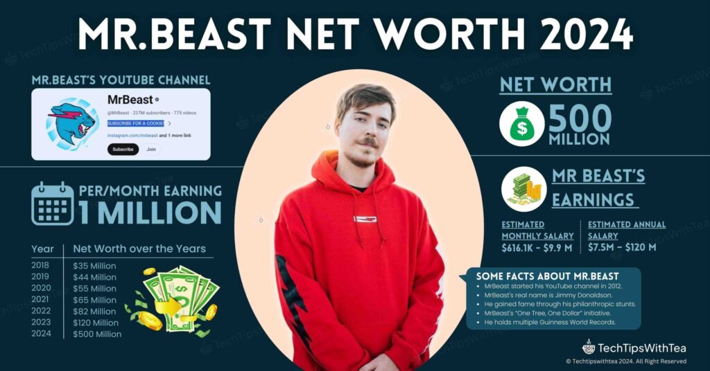 Mr Beast Net Worth 2025
