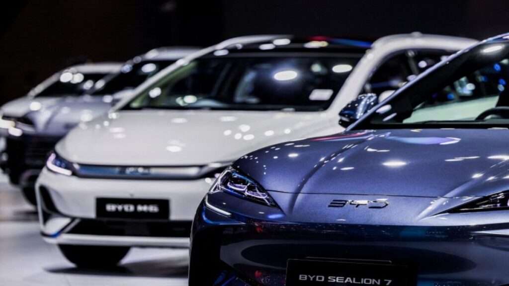 Chinese electric vehicle producer BYD beats Tesla for second consecutive month