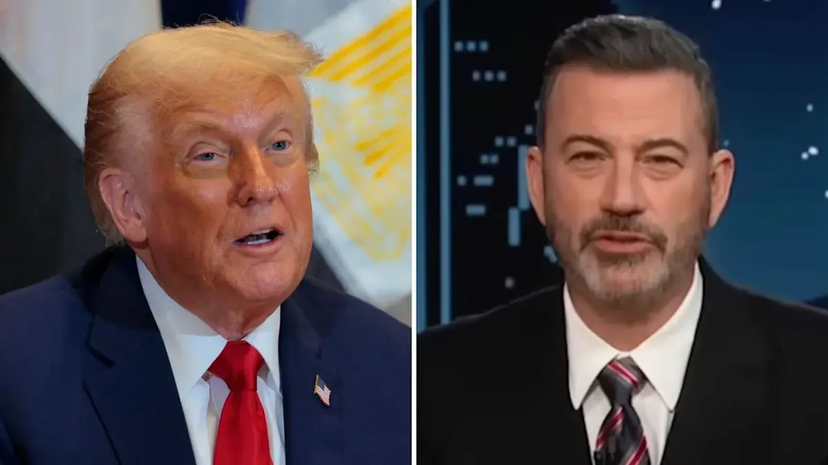 Jimmy Kimmel jokes about Trump following escalator accident