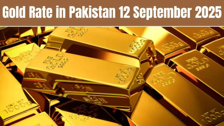 Gold rates rebound in Pakistan — September 12, 2025