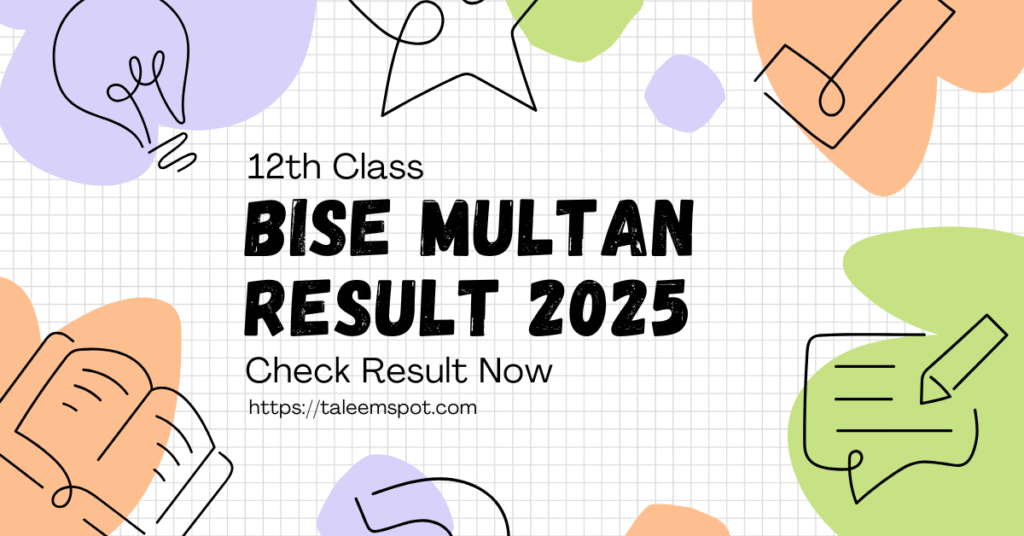 12th Class Result 2025 Multan Board Name & SMS Check, Roll Number