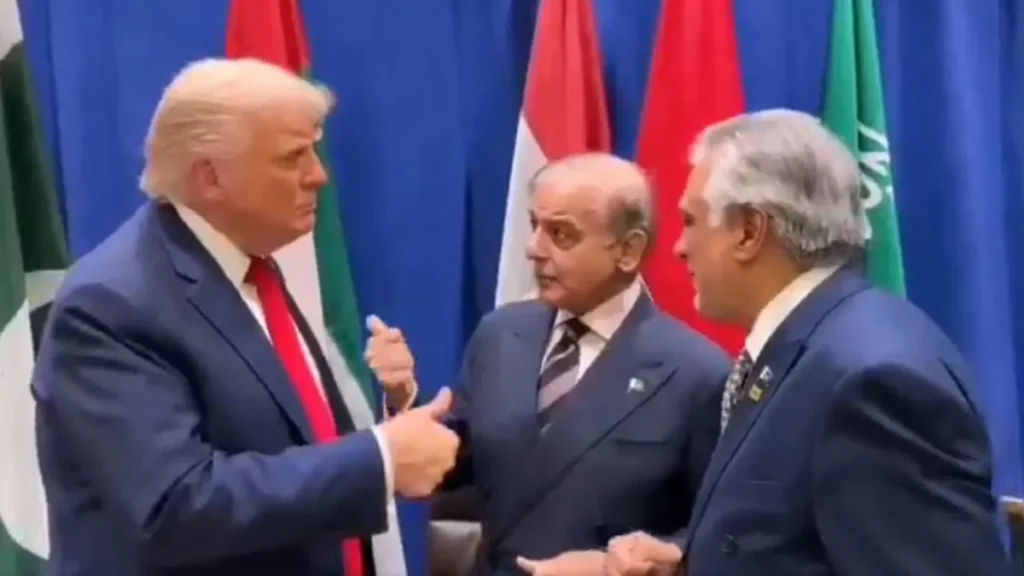 Donald Trump greets PM Shehbaz, other Muslim leaders on UNGA sidelines