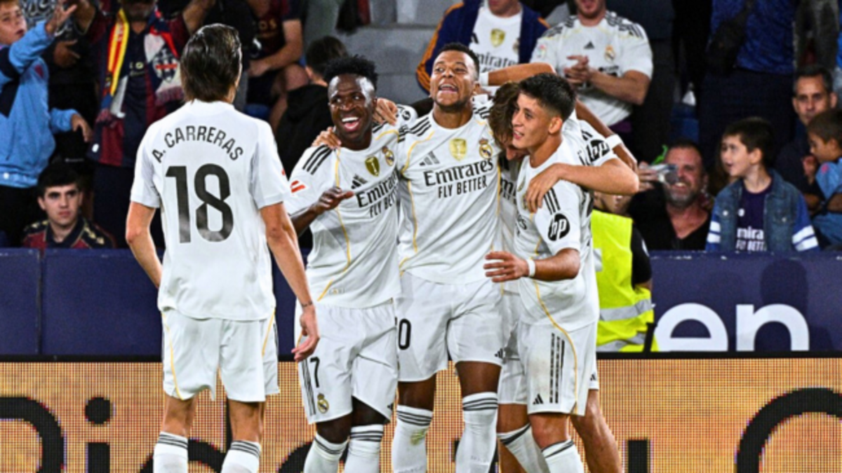 Real Madrid thrash Levante as Mbappe scores brace