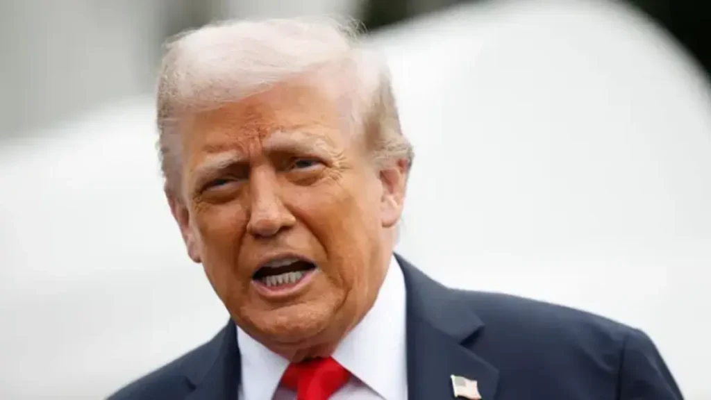 Trump with Australian journalist over business deals in office