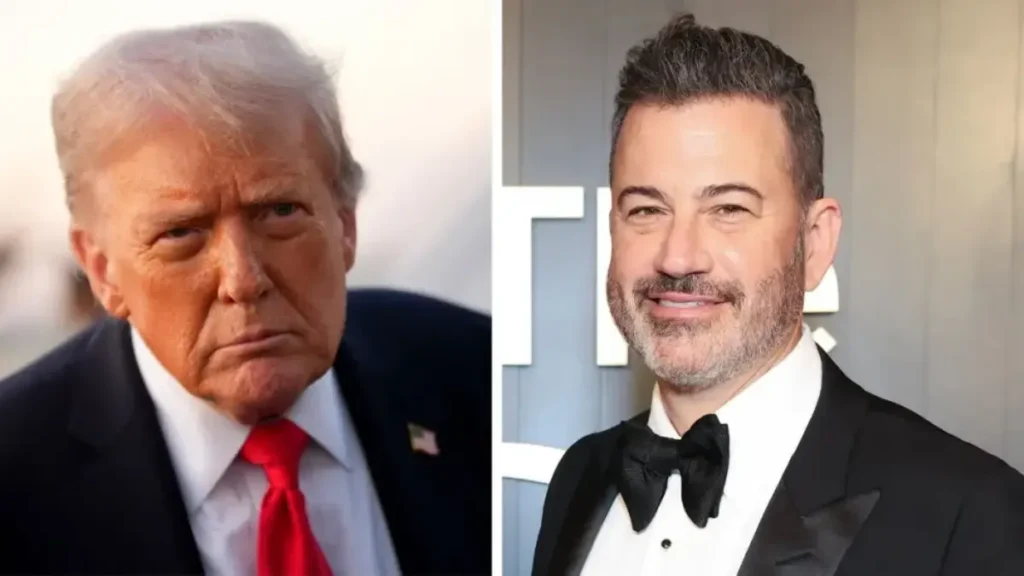 Jimmy Kimmel jokes about Trump following escalator accident